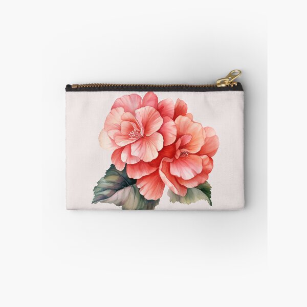 Item preview, Two Red Begonia Flowers designed and sold by Violet Peonies.