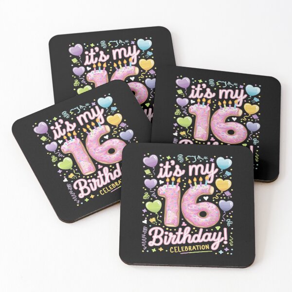 Item preview, It's My 16th Birthday Doughnut Happy 16 Years Old Girl Kids  designed and sold by MythWoot.