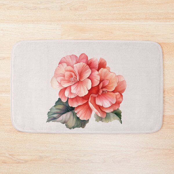 Item preview, Two Red Begonia Flowers designed and sold by Violet Peonies.