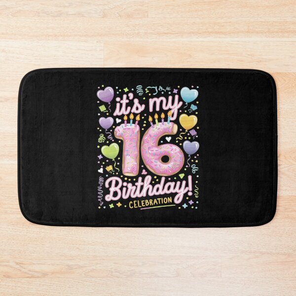 Item preview, It's My 16th Birthday Doughnut Happy 16 Years Old Girl Kids  designed and sold by MythWoot.