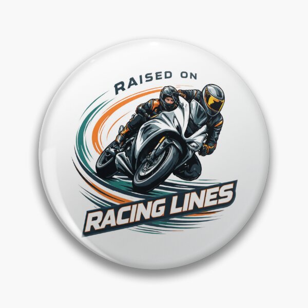 Item preview, Raised on Racing Lines – Performance Motorcycle & Track Rider T-Shirt designed and sold by RMTrendy.