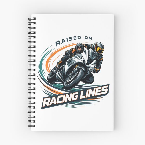 Item preview, Raised on Racing Lines – Performance Motorcycle & Track Rider T-Shirt designed and sold by RMTrendy.