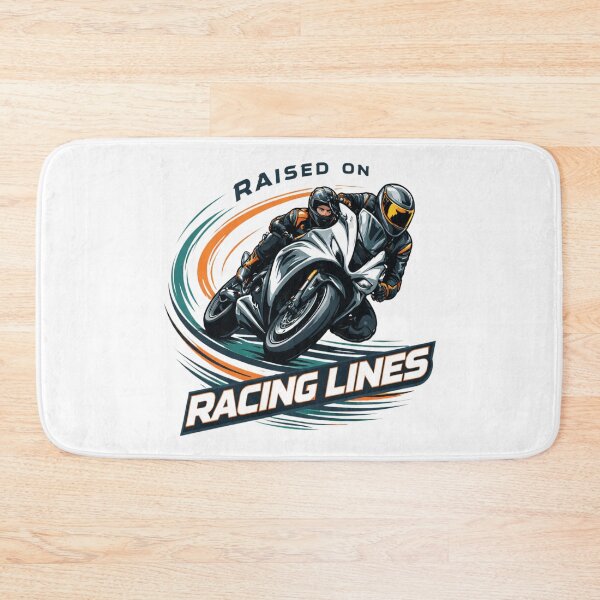Item preview, Raised on Racing Lines – Performance Motorcycle & Track Rider T-Shirt designed and sold by RMTrendy.