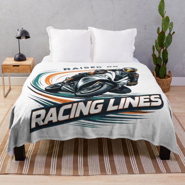 Item preview, Raised on Racing Lines – Performance Motorcycle & Track Rider T-Shirt designed and sold by RMTrendy.