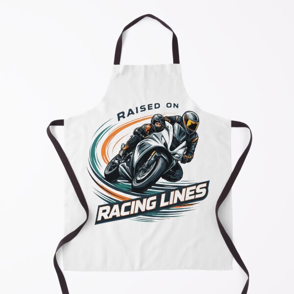Item preview, Raised on Racing Lines – Performance Motorcycle & Track Rider T-Shirt designed and sold by RMTrendy.