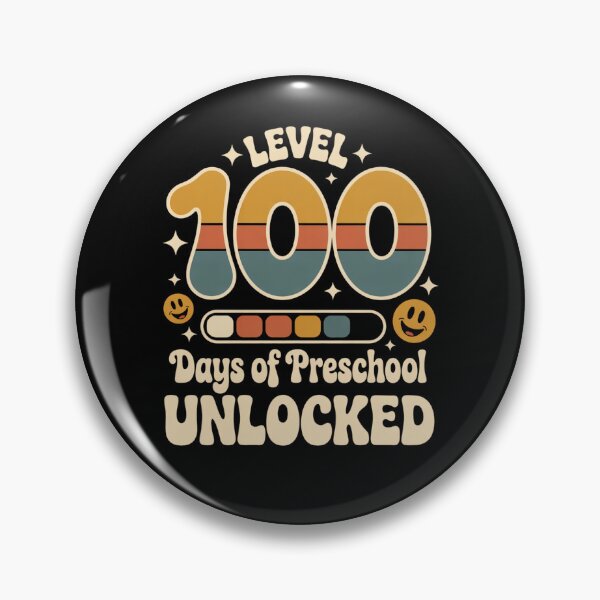 Artikelvorschau, Level 100 Tage Vorschule freigeschaltet – Geschenk für die Lehrkraft zum 100. Tag entworfen und verkauft von ViralVector.