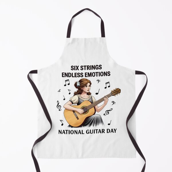 Item preview, Woman playing guitar – National Guitar Day designed and sold by Art-Arcade6.