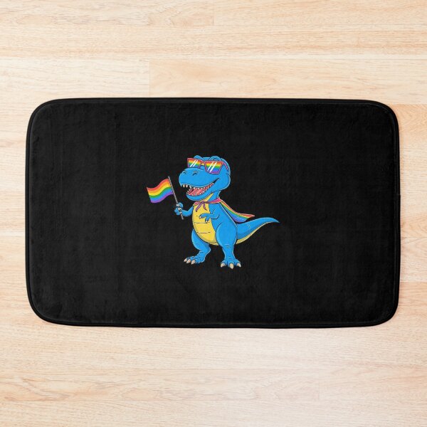 Item preview, Dinosaur Gay Pride LGBT Rainbow Flag  designed and sold by PowAcademy.