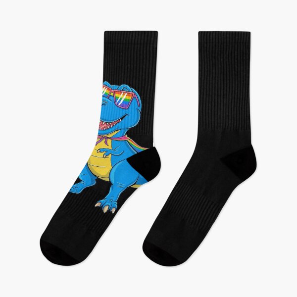 Item preview, Dinosaur Gay Pride LGBT Rainbow Flag  designed and sold by PowAcademy.