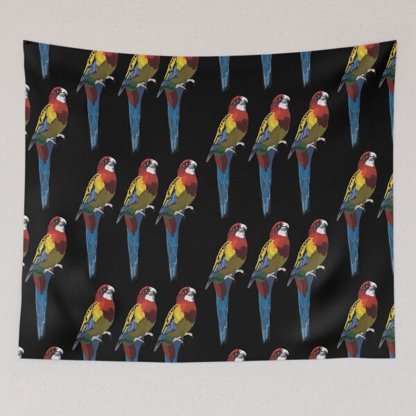 Item preview, Eastern Rosella Parrot Illustration Wildlife Art designed and sold by PrettylittlepastelUk.