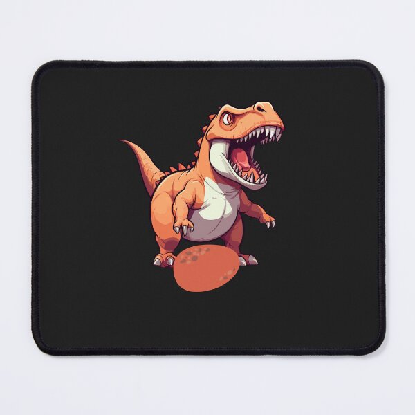 Item preview, Fierce Dinosaur Protecting an Egg - Dark Prehistoric Guardian Art designed and sold by LunaPrintCo.