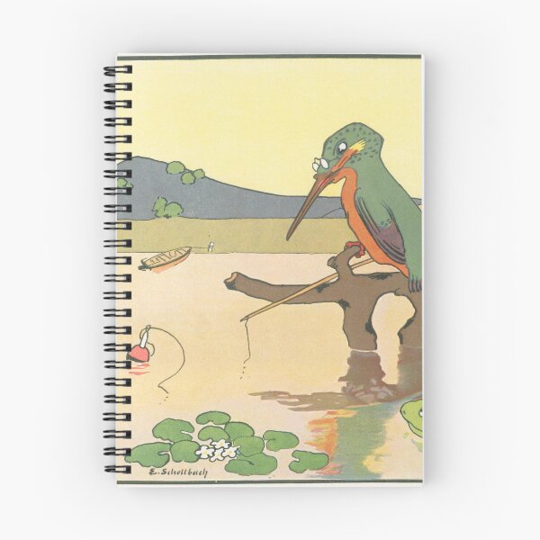 Item preview, Elisabeth Schellbach Fishing Kingfisher  designed and sold by HiddenWalnuts.