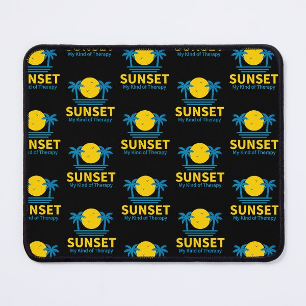 Item preview, Sunset My Kind of Therapy - Beach Sunset Tropical Palm Tree Quote designed and sold by Shape Snip Studio.