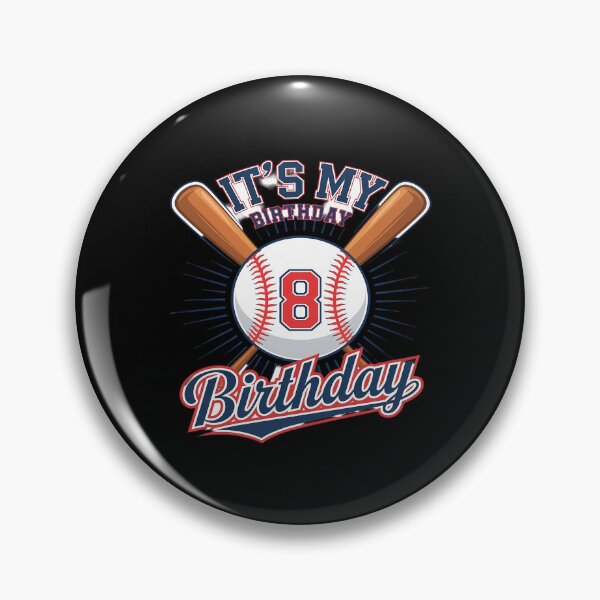 Item preview, Kids 8th Baseball Birthday Party Boys Sport Fan 8 Years Old designed and sold by MythWoot.