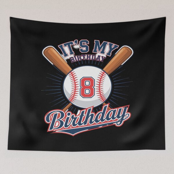 Item preview, Kids 8th Baseball Birthday Party Boys Sport Fan 8 Years Old  designed and sold by MythWoot.