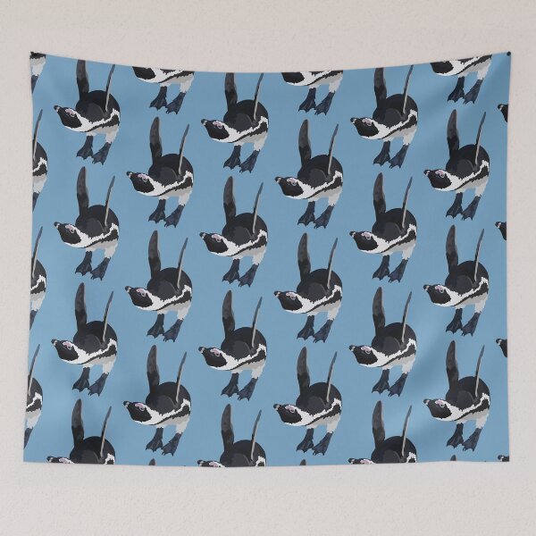 Item preview, African Penguin Illustration Wildlife Art designed and sold by PrettylittlepastelUk.