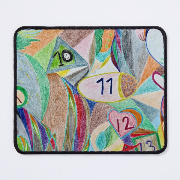 Item preview, Colorful Abstract Number Composition designed and sold by Mabocoh.