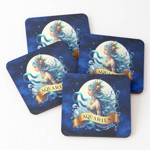 Item preview, Mardi Gras Aquarius Zodiac Water Bearer Carnival Astrology Design designed and sold by MysticOzzy.