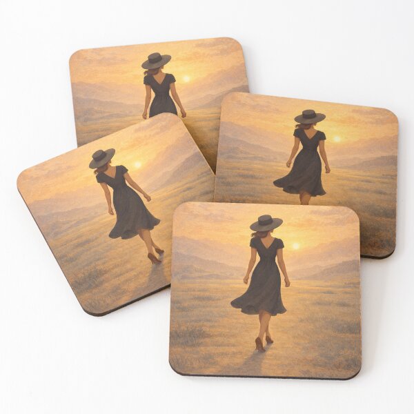 Item preview, She Walks Into the Amber Horizon designed and sold by MIArt Studio.