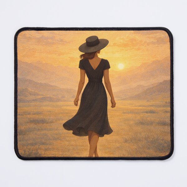 Item preview, She Walks Into the Amber Horizon designed and sold by MIArt Studio.