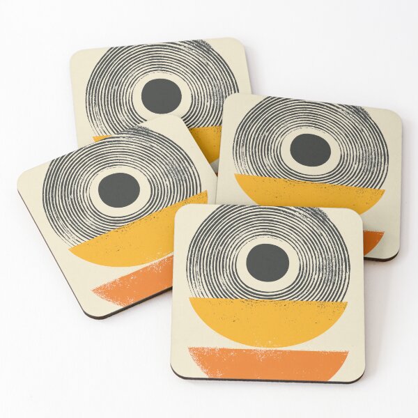 Item preview, Geometric Circles with Orange Half Moons designed and sold by lautir.