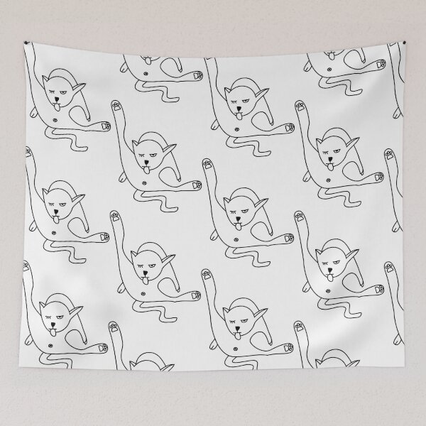 Item preview, Rude Cat Cleans Itself designed and sold by oberdoofus.