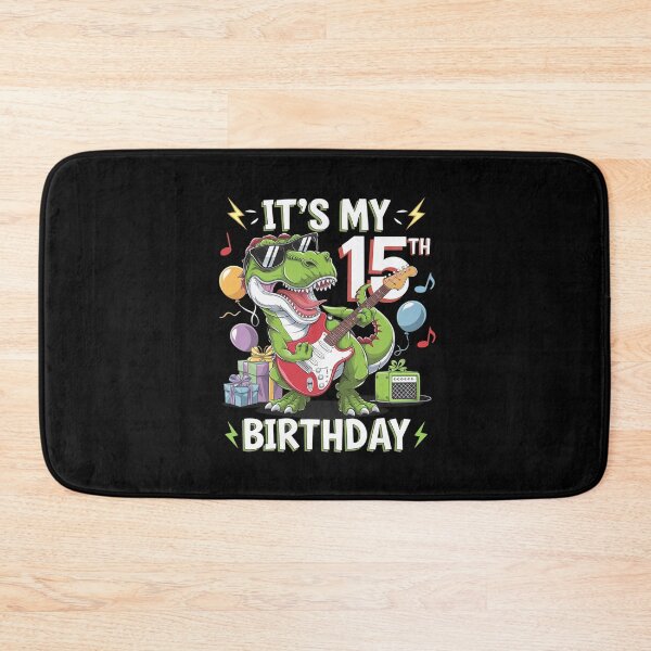 Item preview, Kids It's My 15th Birthday T-Rex 15 Year old Birthday  designed and sold by MythWoot.