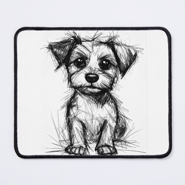 Item preview, Small Terrier Dog Scribble designed and sold by LiskoDesign.