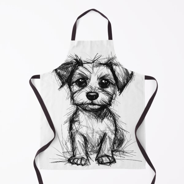 Item preview, Small Terrier Dog Scribble designed and sold by LiskoDesign.
