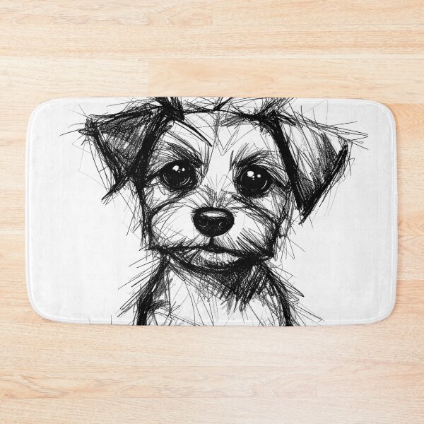 Item preview, Small Terrier Dog Scribble designed and sold by LiskoDesign.