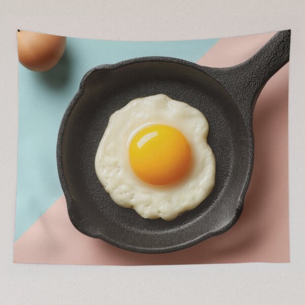 Item preview, Cooking eggs in a small skillet designed and sold by anytka.