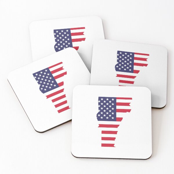 Item preview, Vermont & Stripes State Silhouette – Distressed Americana designed and sold by Paper Drip.