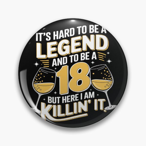 Item preview, Hard To Be Legend 18 Years Old 18th Birthday Bday  designed and sold by PowAcademy.