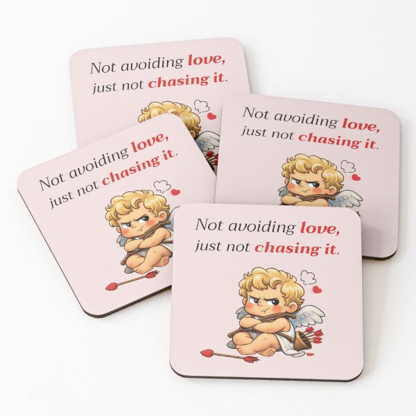 Item preview, Not Avoiding Love Just Not Chasing It – Cute Angry Cupid Anti Valentine Design designed and sold by phiawdesign9.