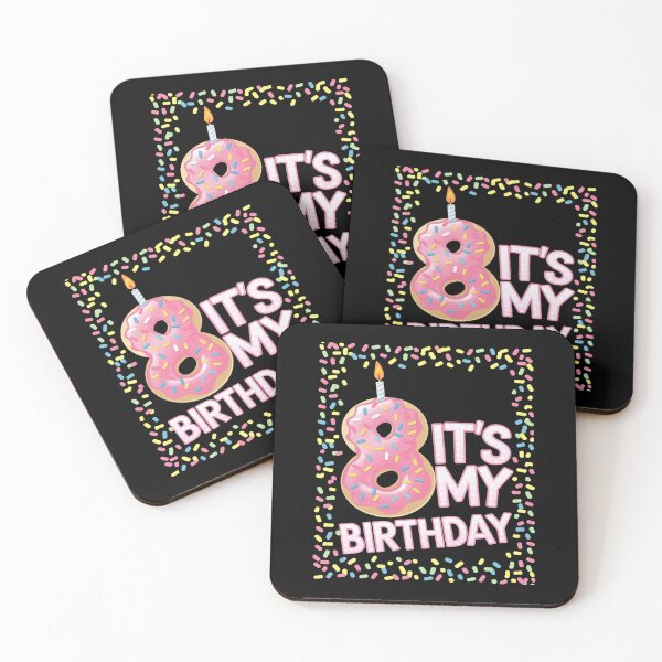 Item preview, Kids Sweet donut It's My 8th Birthday 8 Yrs Old  designed and sold by MythWoot.