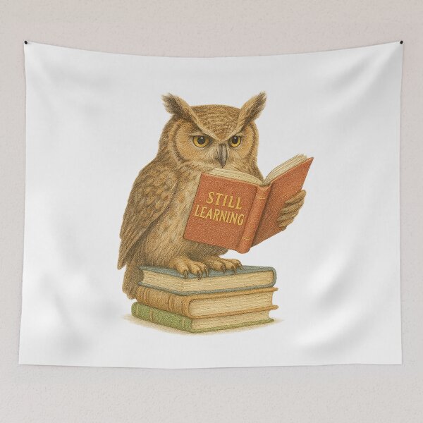 Item preview, Wise Owl Still Learning designed and sold by chromatalove.