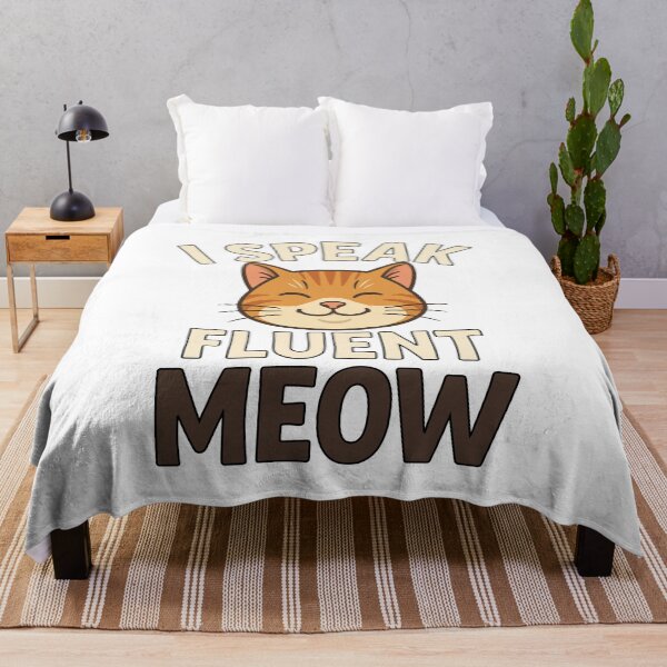 Item preview, I Speak Fluent Meow – Funny Cat Lover Design designed and sold by storelibertys.