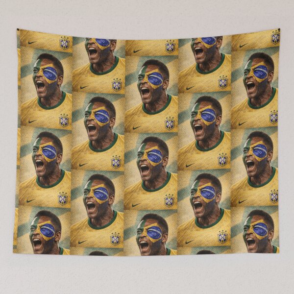 Item preview, Pelé — The Spirit of Brazil designed and sold by TheWonkyEaselCo.