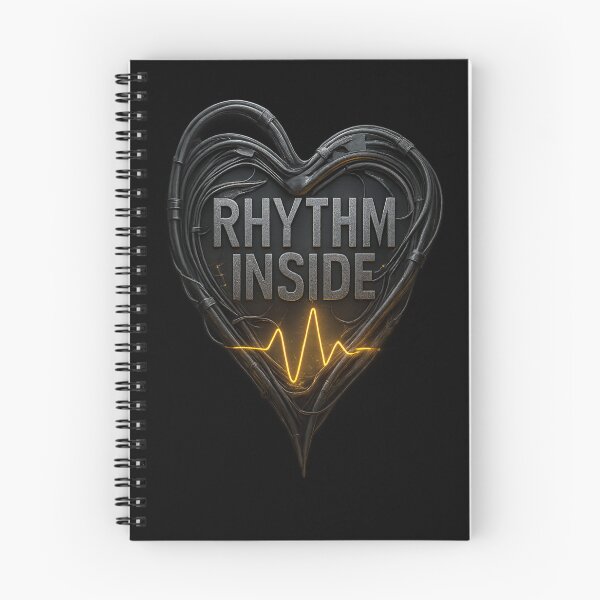 Item preview, Rhythm Inside - Techno Heart Circuit designed and sold by MKreative Studio.