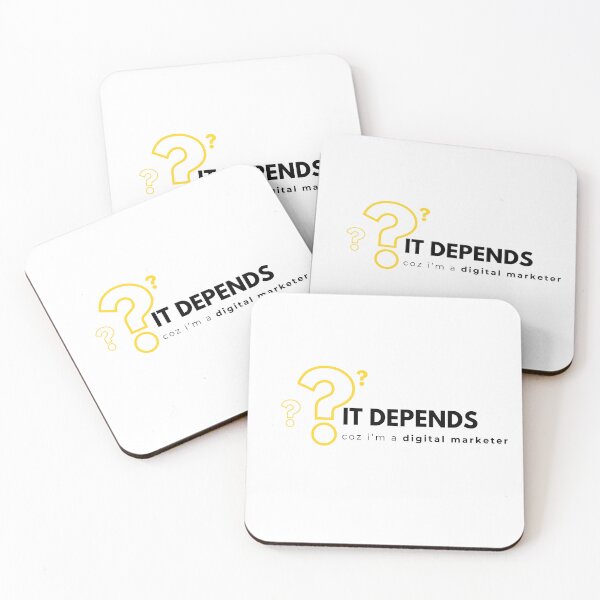 Item preview, The Digital Marketer's Ultimate Answer It Depends designed and sold by Profes Studo.