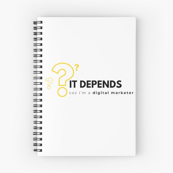 Item preview, The Digital Marketer's Ultimate Answer It Depends designed and sold by Profes Studo.