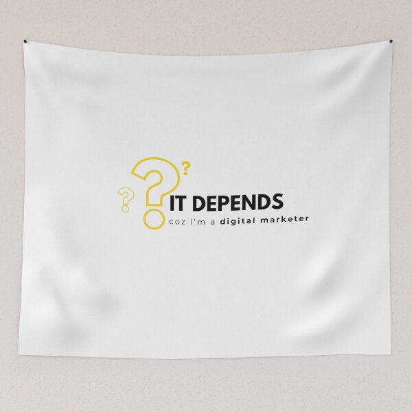 Item preview, The Digital Marketer's Ultimate Answer It Depends designed and sold by Profes Studo.