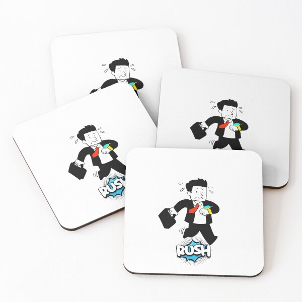 Item preview, Rushed Office Worker Checking Time Illustration designed and sold by AchraffPrint.