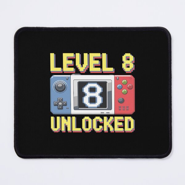 Item preview, Level 8 Unlocked Birthday Video Gamer 8th Birthday Kids Boys designed and sold by MythWoot.