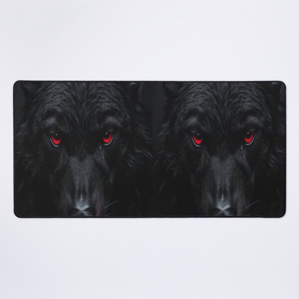 Item preview, Glowing Red Eyes Wolf Art designed and sold by NovaDigitalArt45.