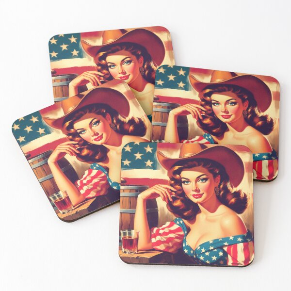 Item preview, Retro American Cowgirl designed and sold by PulpVintage.