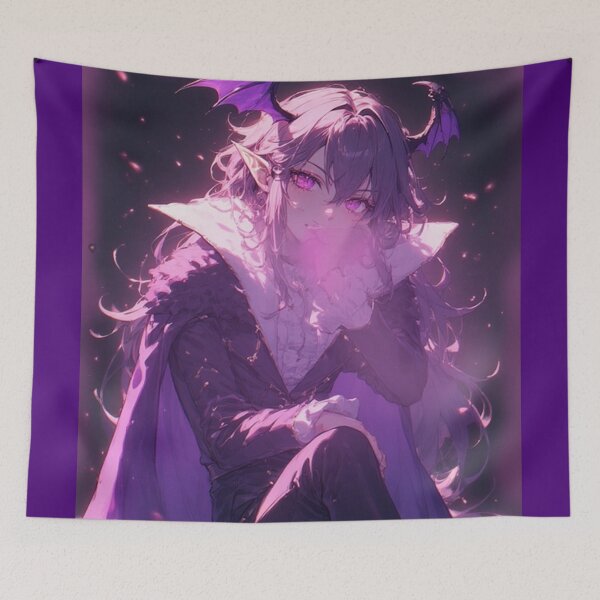 Item preview, Mysterious purple vampire anime designed and sold by ArtsJulian.