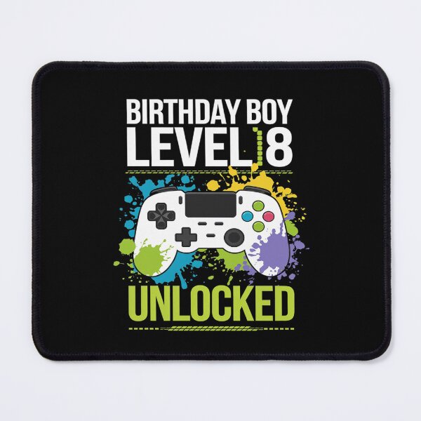 Item preview, Level 8 Unlocked Video Game 8th Birthday Gamer Boys designed and sold by MythWoot.