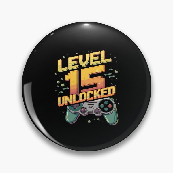 Item preview, Level 15 Unlocked 15th Birthday Gamer 15 Year Old Boys  designed and sold by MythWoot.