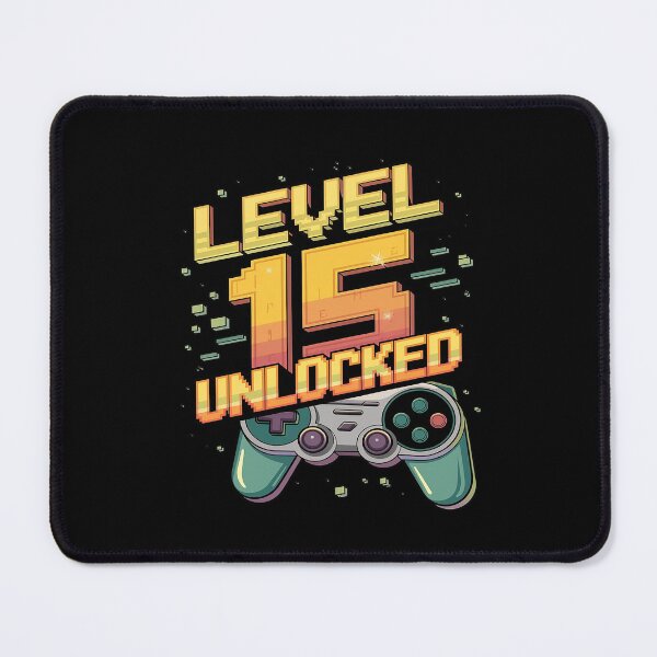 Item preview, Level 15 Unlocked 15th Birthday Gamer 15 Year Old Boys designed and sold by MythWoot.